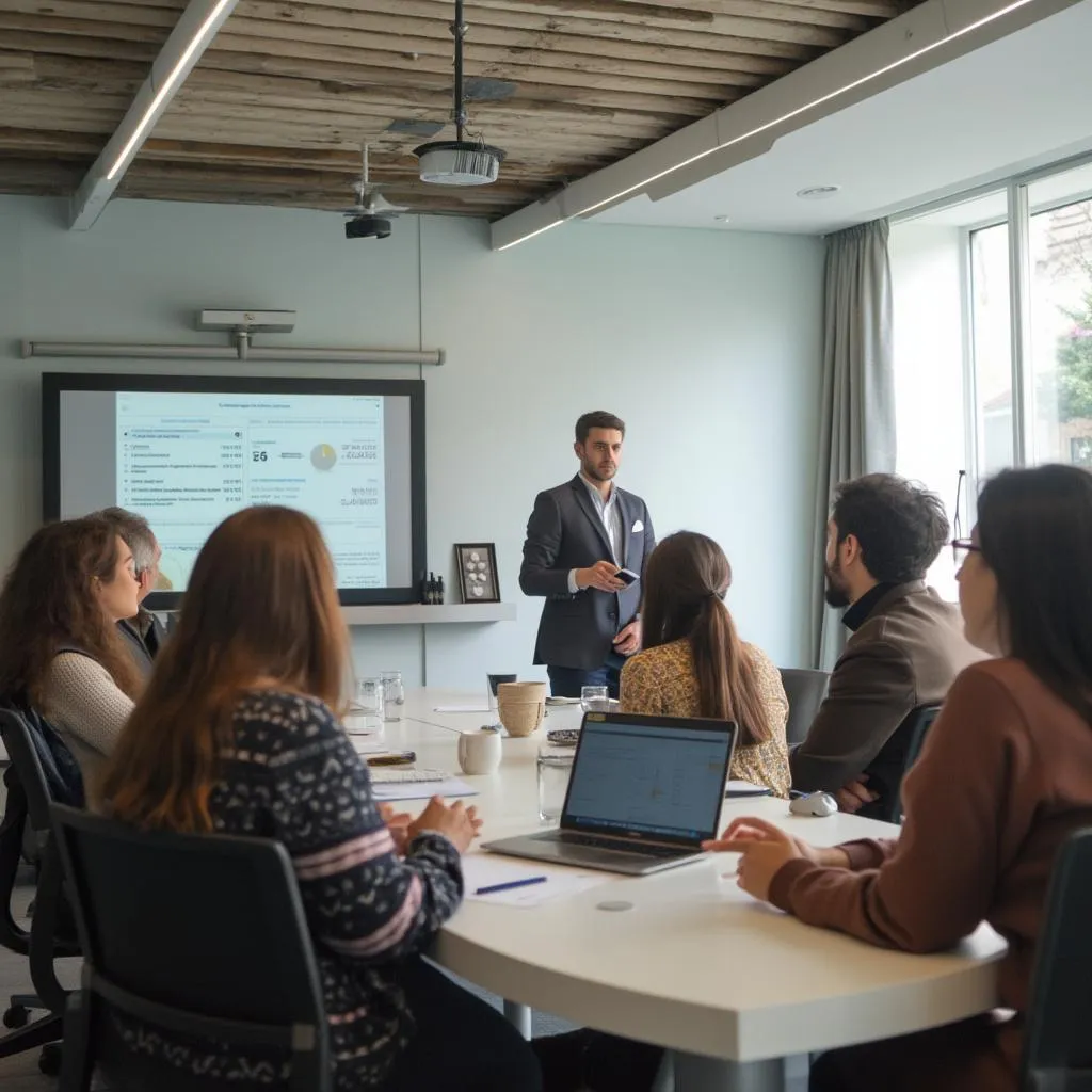 Fondatore della società durante il primo workshop di alfabetizzazione finanziaria